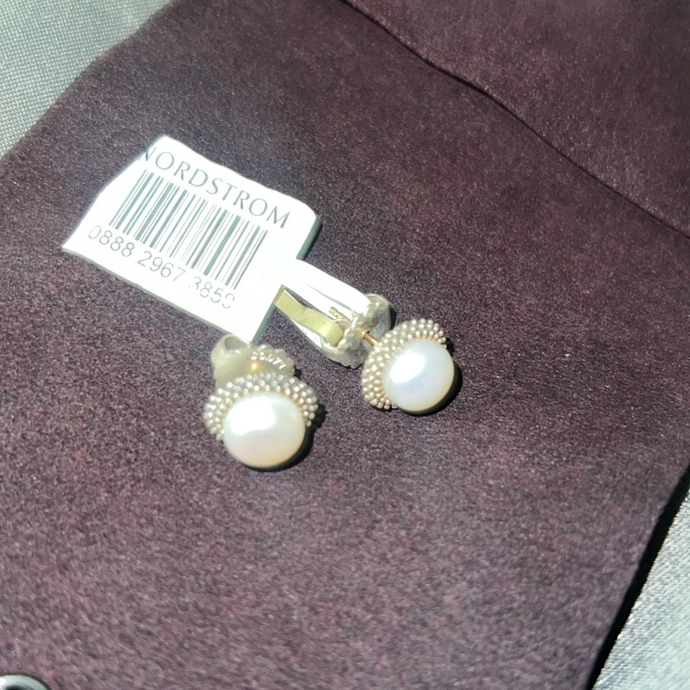 LAGOS authentic pearl earrings